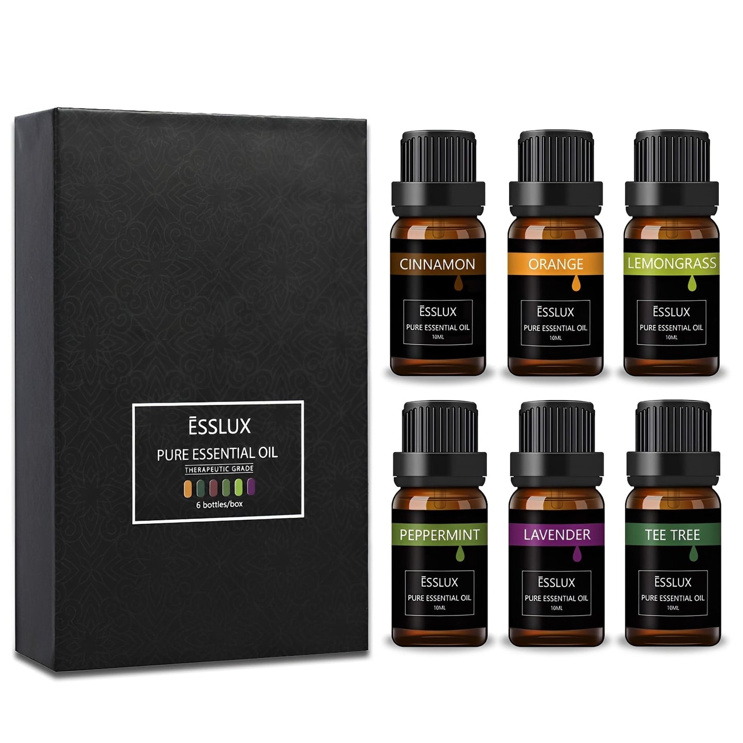 AromaPure Essential Oils Set - 6 Home Diffuser Blends kit